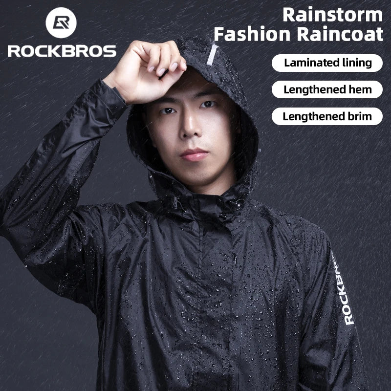 Waterproof Mens Cycling Jacket - Hooded, Nylon, For Rain - Tophatter Daily Deals