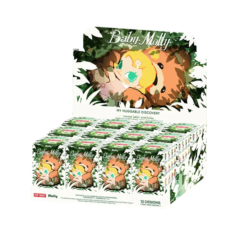 Genuine Pop Mart Baby Molly My Huggable Discovery Series Figures Blind Box Full Set of 12 Boxes Animals - Tophatter Daily Deals