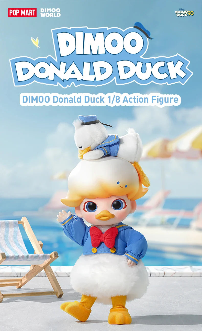 Genuine Pop Mart Dimoo x Donald Duck 1/8 Action Figure Animals - Tophatter Daily Deals