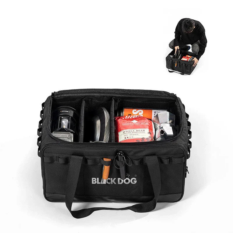 30L Camping Storage Bag Heavy-Duty Gear Black Duffel Bags - Tophatter Daily Deals