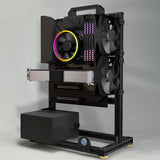 Open Frame Aluminum PC Case Rack EATX Water Cooling - Tophatter Daily Deals