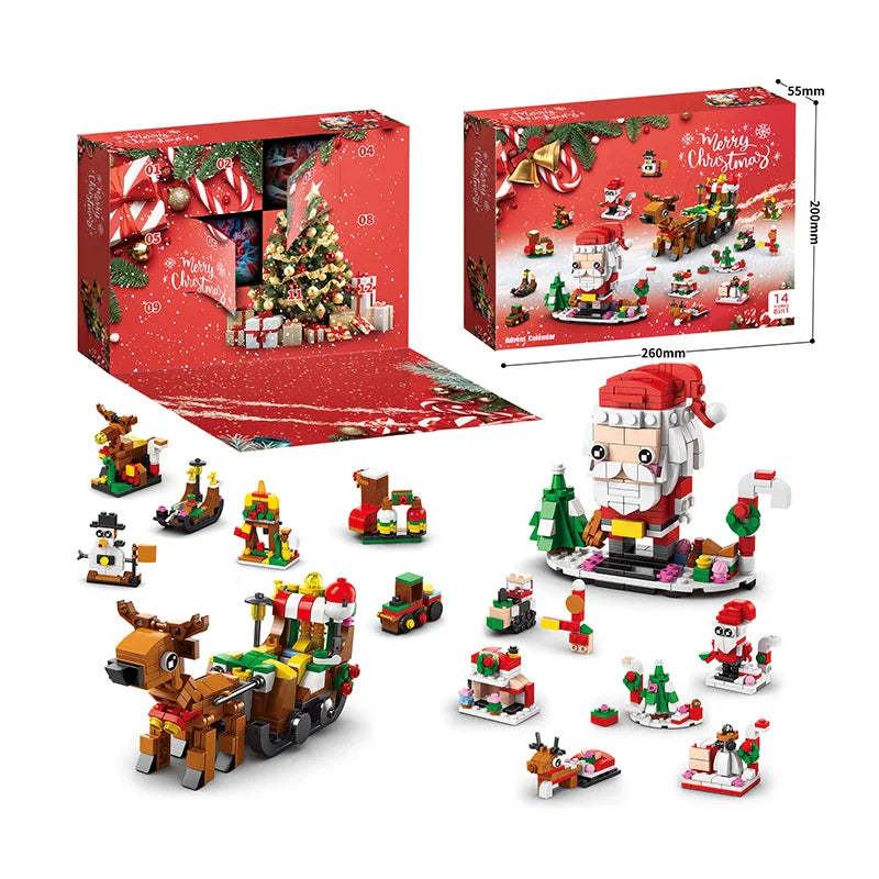Christmas Building Blocks Advent Calendar DIY Kit Kids - Tophatter Daily Deals