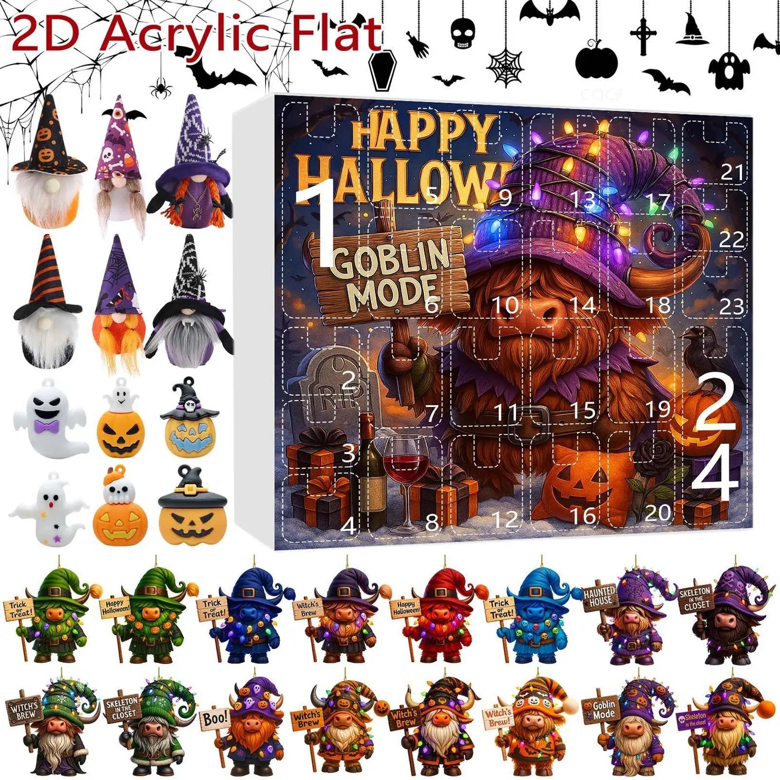 Halloween Gnome Advent Calendar Plush Countdown 2025 - Tophatter Daily Deals