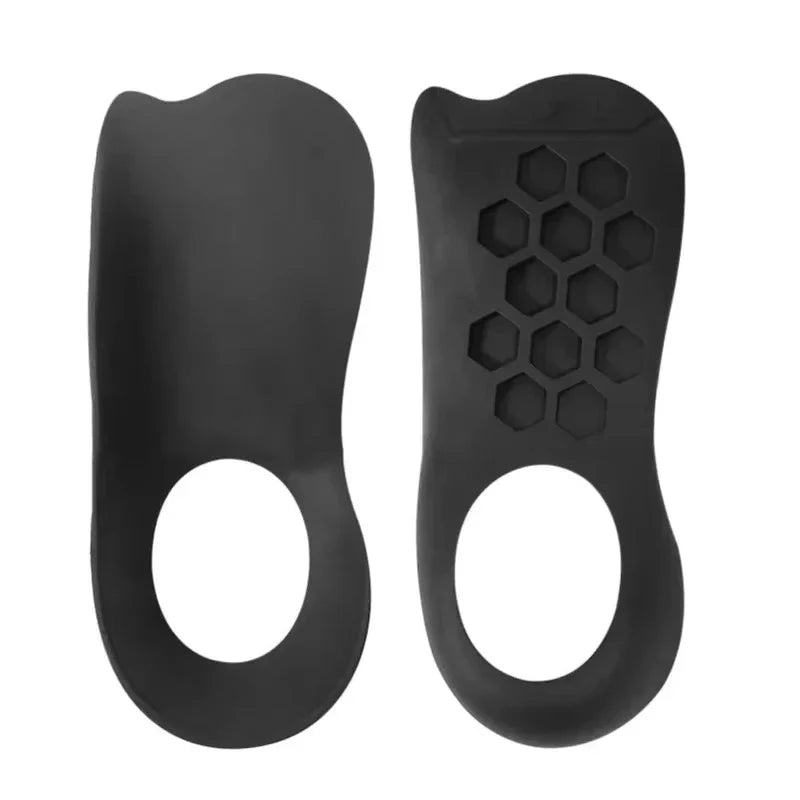 Orthotic Arch Support Insoles For Flat Feet Sneakers Plantar Fascia Insole Black - Tophatter Daily Deals