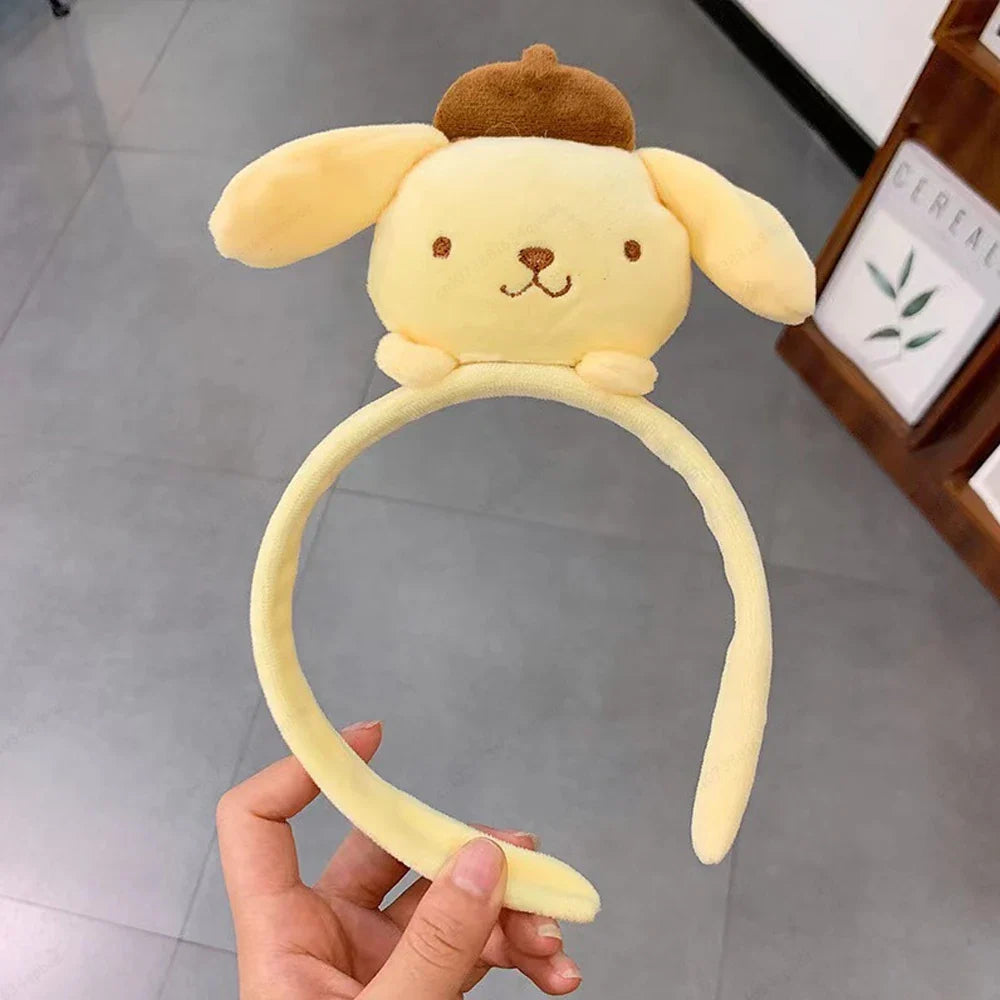 Headband for Washing Face Sanrio Kuromi Melody Cinnamoroll PomPomPurin Headband Anime - Tophatter Daily Deals