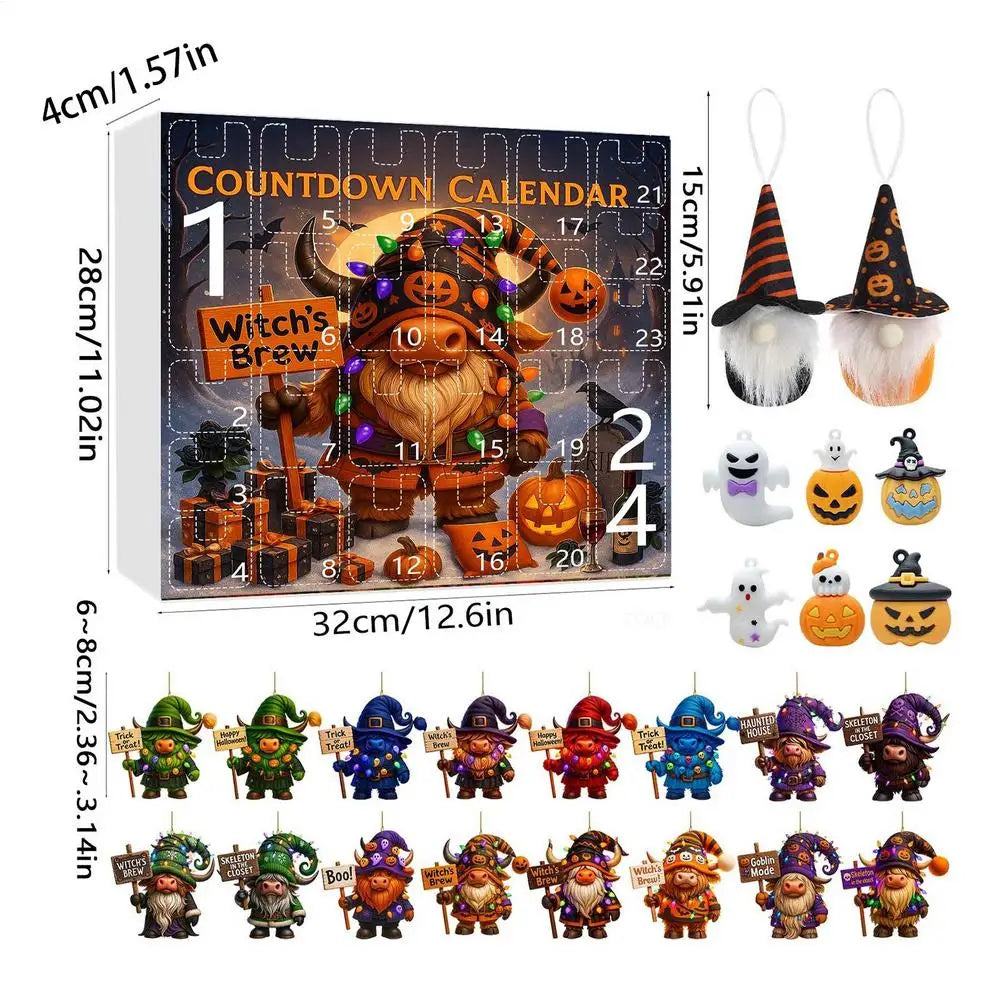 Halloween Gnome Advent Calendar Plush Countdown 2025 B - Tophatter Daily Deals