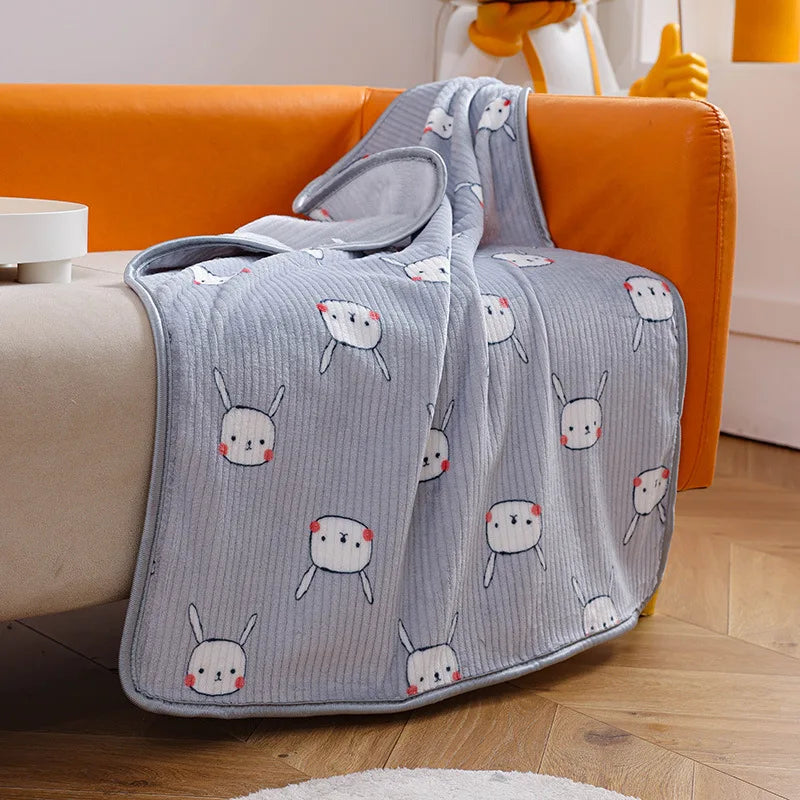 Miffy Throw Blanket Fleece Animals - Tophatter Daily Deals