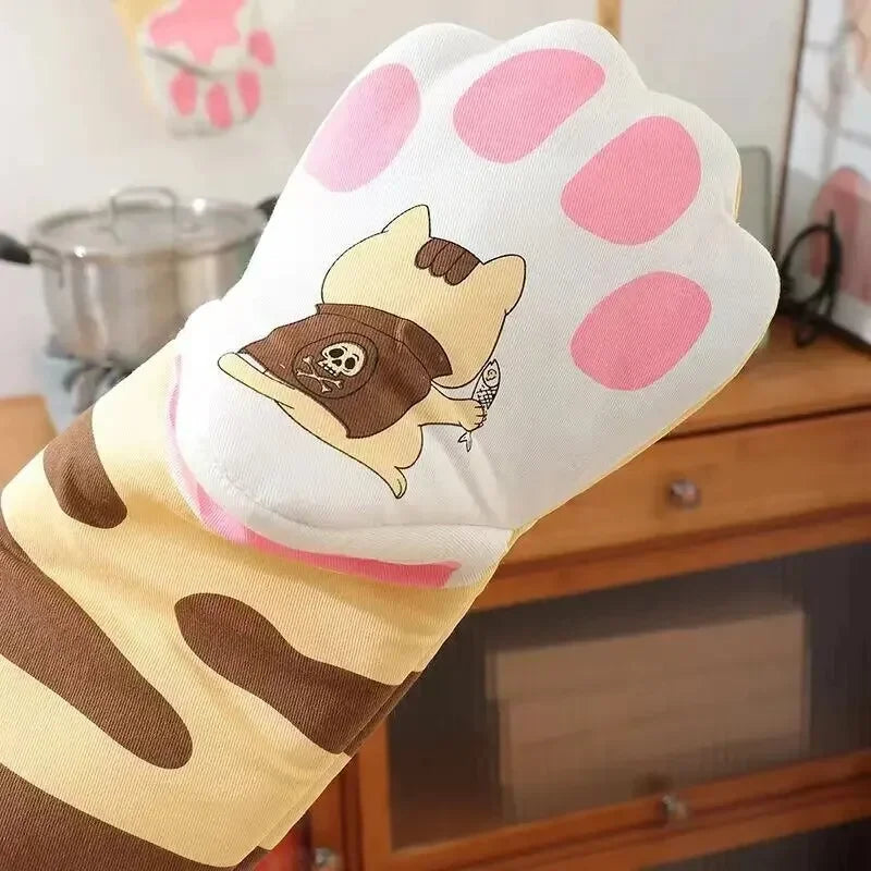 Cat Paw Oven Gloves Tiger Stripes Animals - Tophatter Daily Deals