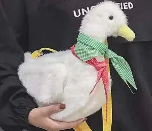 Duck Plush Purse Goose Crossbody Shoulder Messenger Bag White Animals - Tophatter Daily Deals