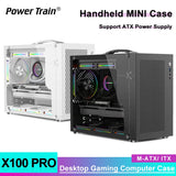 Mini ITX PC Case Transparent Side 240mm Water Cooling - Tophatter Daily Deals