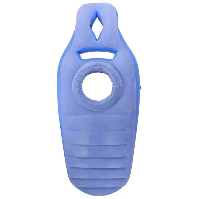 Inflatable Pregnancy Pillow Maternity Bed Support Sleeping Blue send pump 170x65x22cm - Tophatter Daily Deals