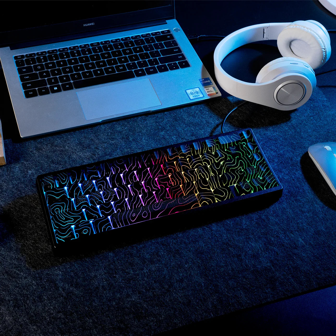 Mechanical Keyboard M67 67 Key Gasket Hot Swappable RGB - Tophatter Daily Deals