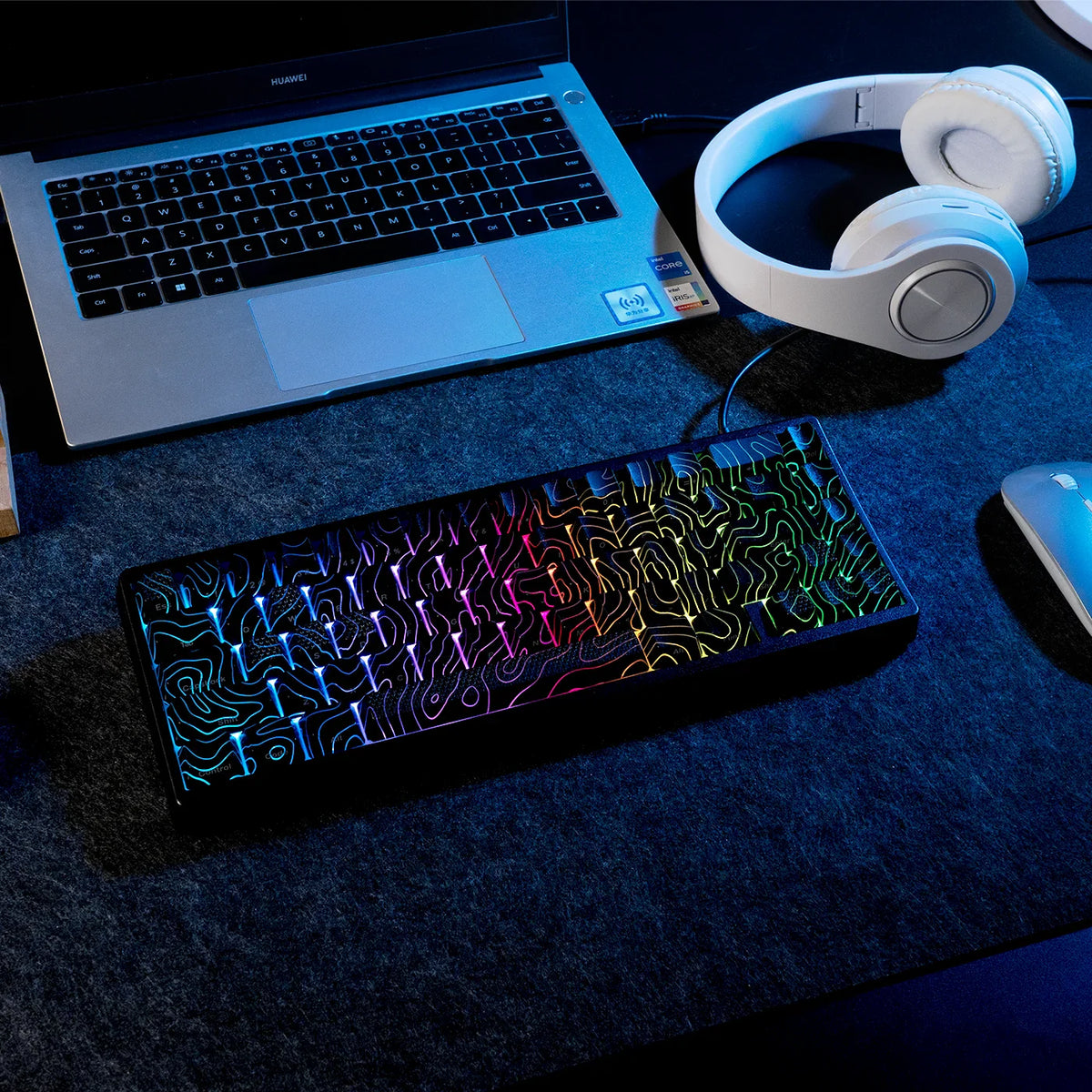 Mechanical Keyboard M67 67 Key Gasket Hot Swappable RGB - Tophatter Daily Deals