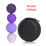 Magnetic Ball Fidget Toy Silicone Sensory Stress Relief M 4-pack Purple - Tophatter Daily Deals