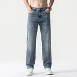Oversized Men’s Wide Leg Jeans - Straight Lyocell, Casual - Tophatter Daily Deals