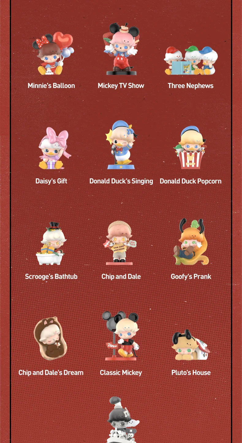 Genuine Pop Mart Dimoo World × Disney Series Figures Blind Box Animals - Tophatter Daily Deals