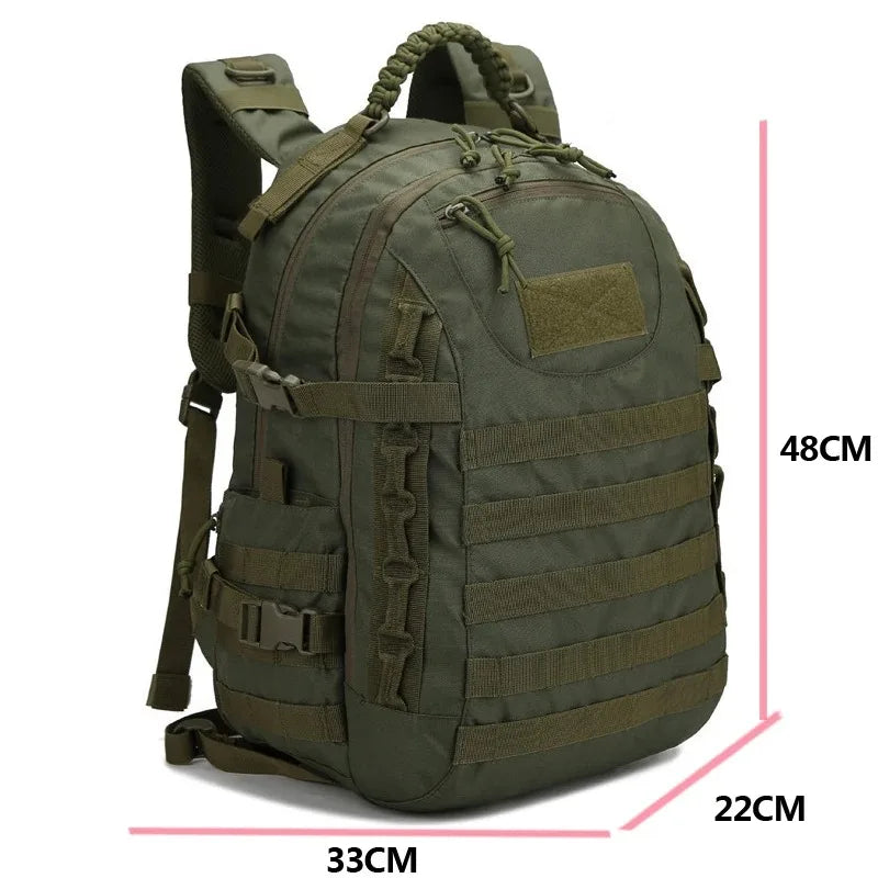 35L Waterproof Camo Hiking Backpack Green Backpacks - Tophatter Daily Deals