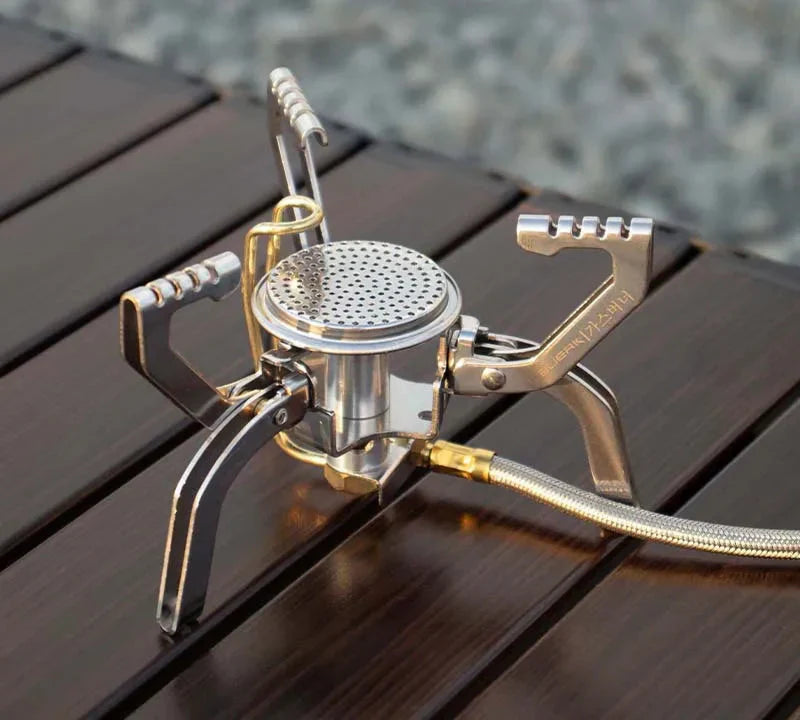 4800W Windproof Pocket Stove Silver Camp Cooking - Tophatter Daily Deals