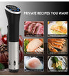 Wancle 1100W Sous Vide Cooker LCD Touch Immersion Circulator Accurate Cooking IPX7 Waterproof Vacuum Cooker with Digital Display - Tophatter Daily Deals