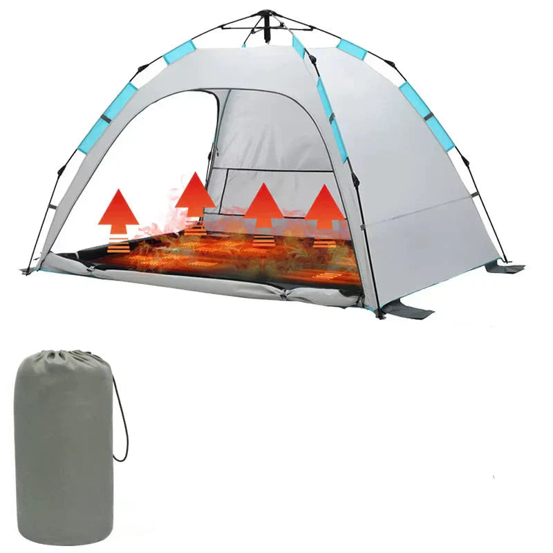 USB Heated Sleeping Mat Camping Mattress Orange Camping & Hiking - Tophatter Daily Deals