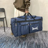 80L Foldable Waterproof Travel Duffel Bag Deep Blue Duffel Bags - Tophatter Daily Deals