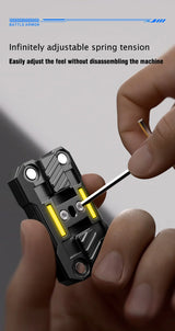 Luminous Push Slider Metal Fidget Toy EDC Stress Relief - Tophatter Daily Deals