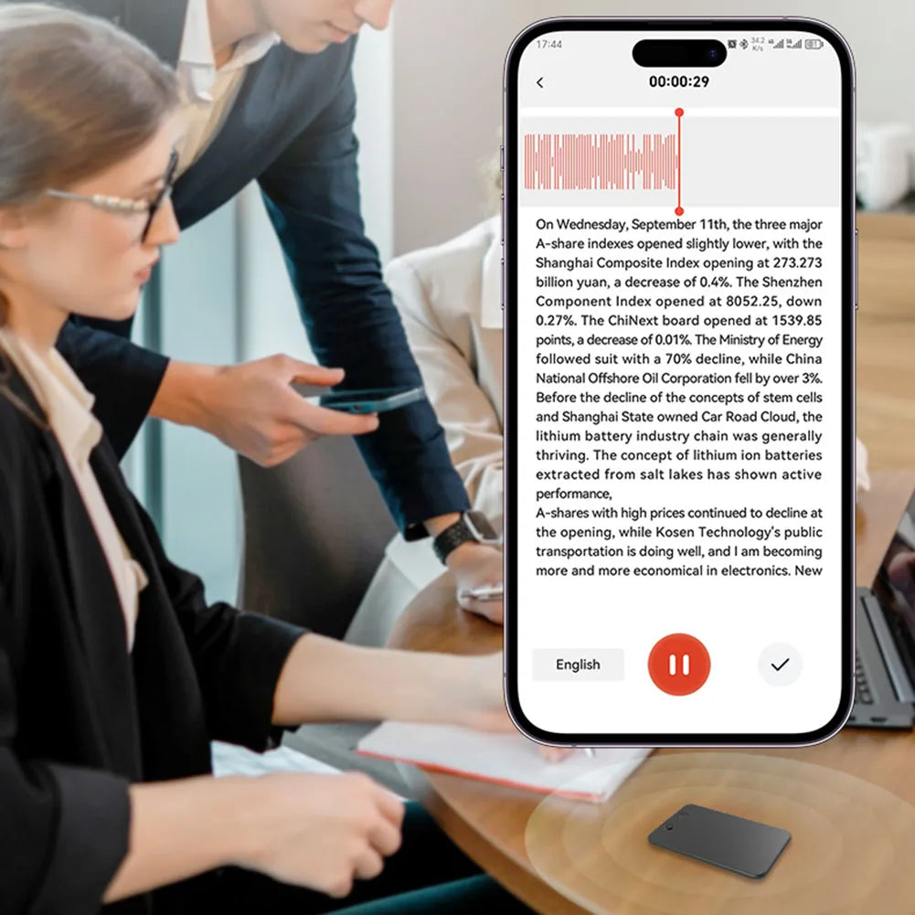 AI Voice Recorder 8GB 128GB Portable Multilingual Translator - Tophatter Daily Deals