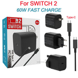 60W USB C Fast Charger Cube With EU US UK Plugs For Switch2 - Tophatter Daily Deals
