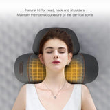 Neck Massage Pillow Heating Vibration Memory Foam Support - Tophatter Daily Deals