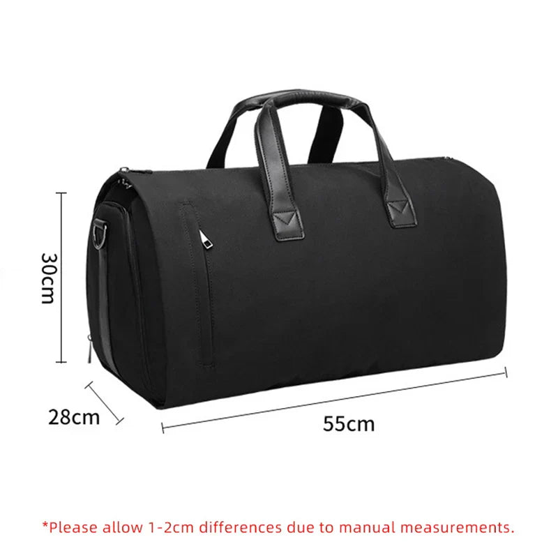 Convertible Garment Duffel Bag Travel Black Duffel Bags - Tophatter Daily Deals