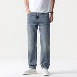 Oversized Men’s Wide Leg Jeans - Straight Lyocell, Casual - Tophatter Daily Deals