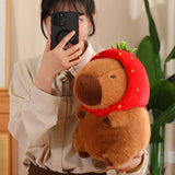 Kawaii Snack Attack: Hamburger Capybara Dog Pig Capibaras Pizza Bubble Tea Cushion Plush Animals - Tophatter Daily Deals