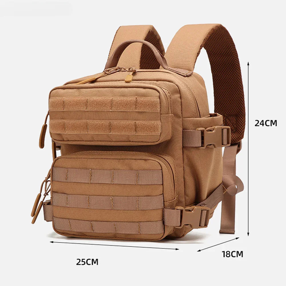 9L Tactical Sport Backpack Bug Out Bag Khaki Backpacks - Tophatter Daily Deals