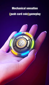 EDC Fidget Spinner Metal Luminous Push Card Coin Stress Toy - Tophatter Daily Deals