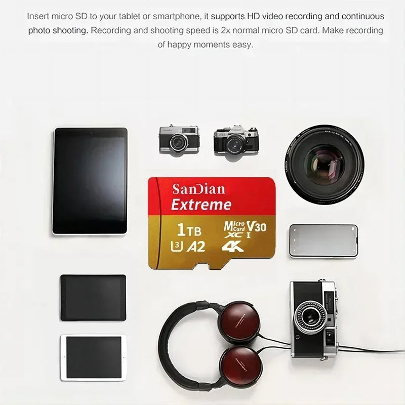 1TB MicroSD Card UHS I Class 10 High Speed Storage - Tophatter Daily Deals