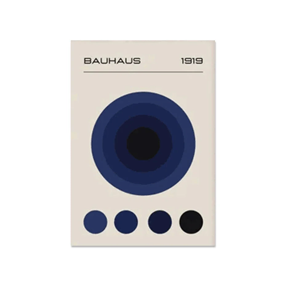 Bauhaus Abstract Geometric Posters Vertical Canvas Art C - Tophatter Daily Deals