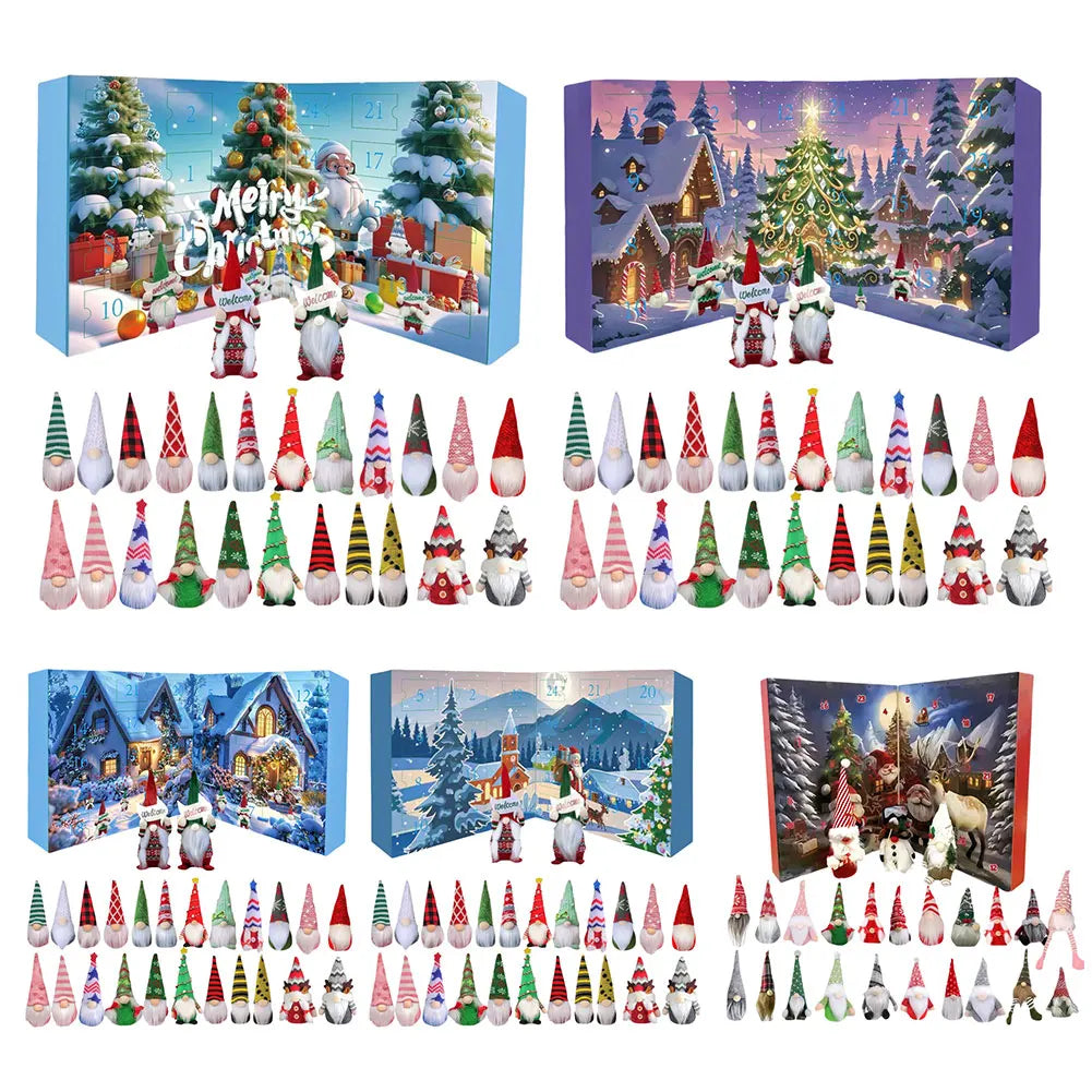 Christmas Gnome Advent Calendar 24 Plush Gnome Dolls 2025 - Tophatter Daily Deals