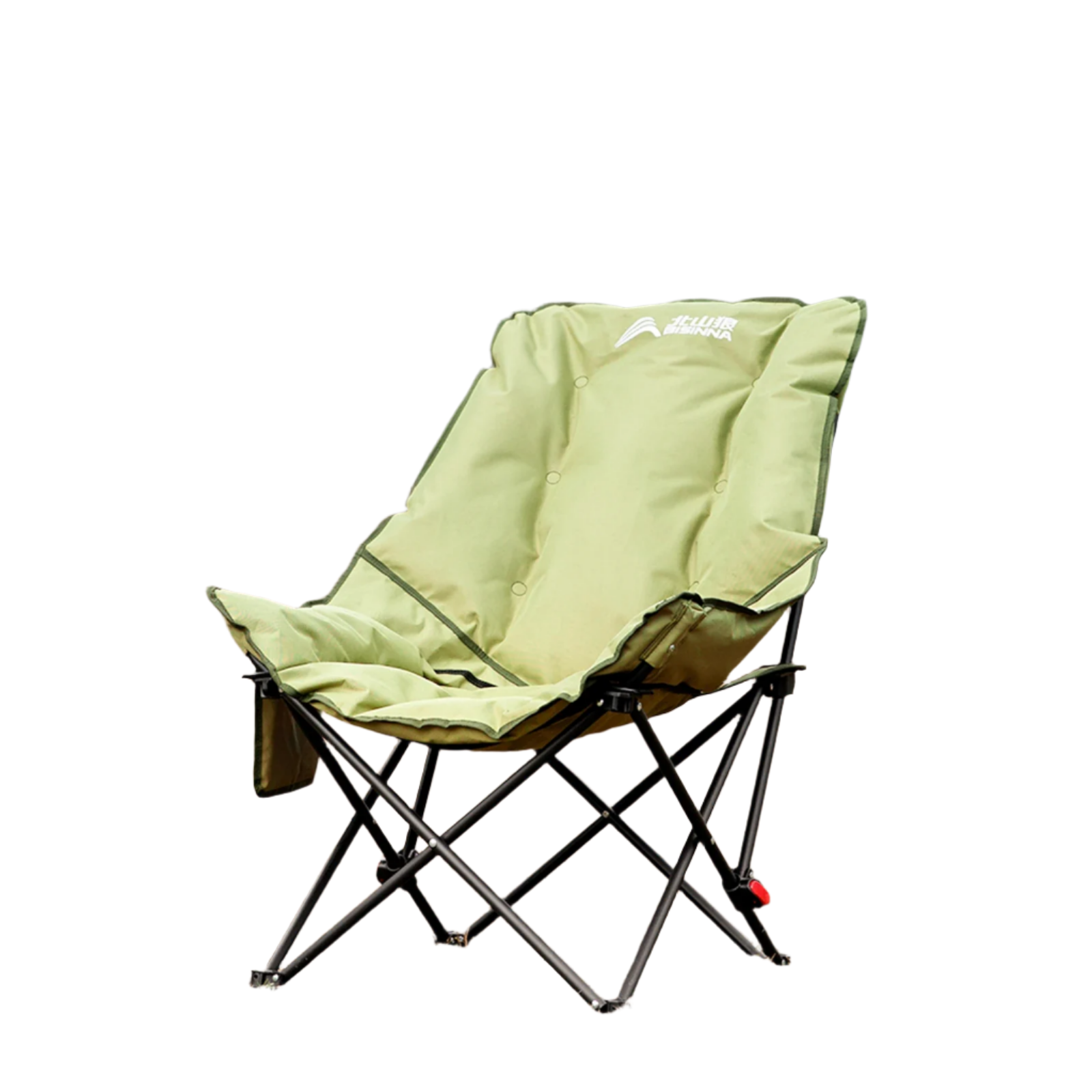 High-Back Moon Chair with Hollow Cotton Padding Green Camp Furniture - Tophatter Daily Deals