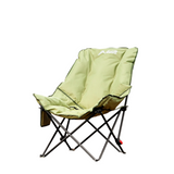 High-Back Moon Chair with Hollow Cotton Padding Green Camp Furniture - Tophatter Daily Deals