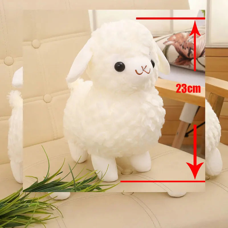 White Alpaca Sheep Llama Stuffed Plush Toy 1 Animals - Tophatter Daily Deals