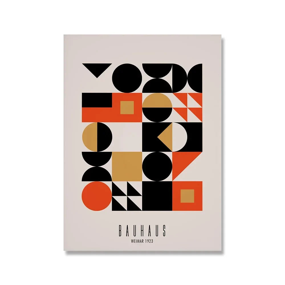 Bauhaus Canvas Wall Art Print Pink Quote Modern Nordic 13 - Tophatter Daily Deals