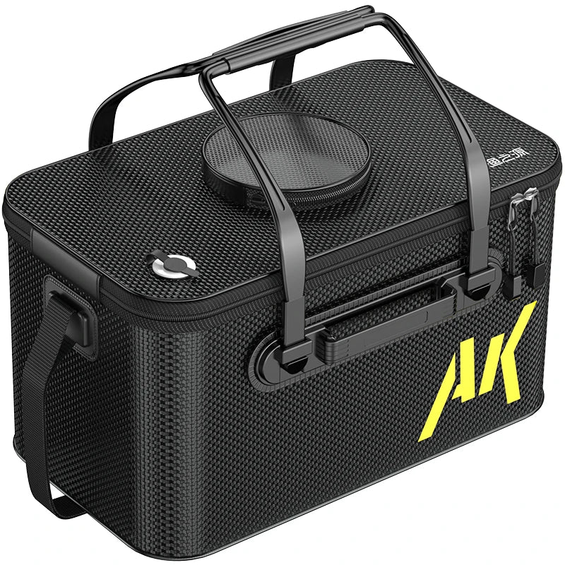 30L Foldable Portable Water Bucket Black Duffel Bags - Tophatter Daily Deals