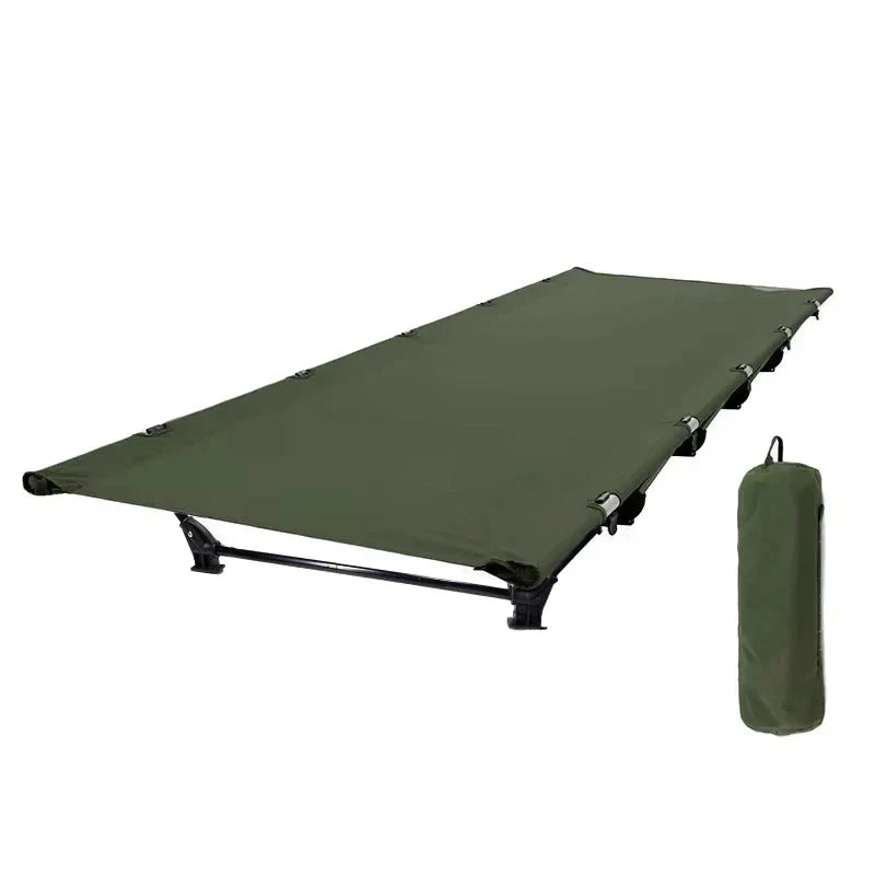 Portable Camping Cot Compact Folding Bed Green Camping & Hiking - Tophatter Daily Deals
