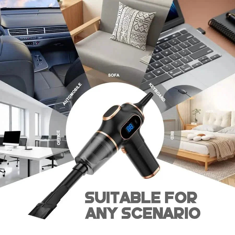 Mini Wireless Car Vacuum Cleaner High-Power Household Cleaning Machine Household Appliances - Tophatter Daily Deals