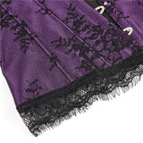 Supportive Women's Corset Top - Off Shoulder, Lace Satin - Tophatter Daily Deals