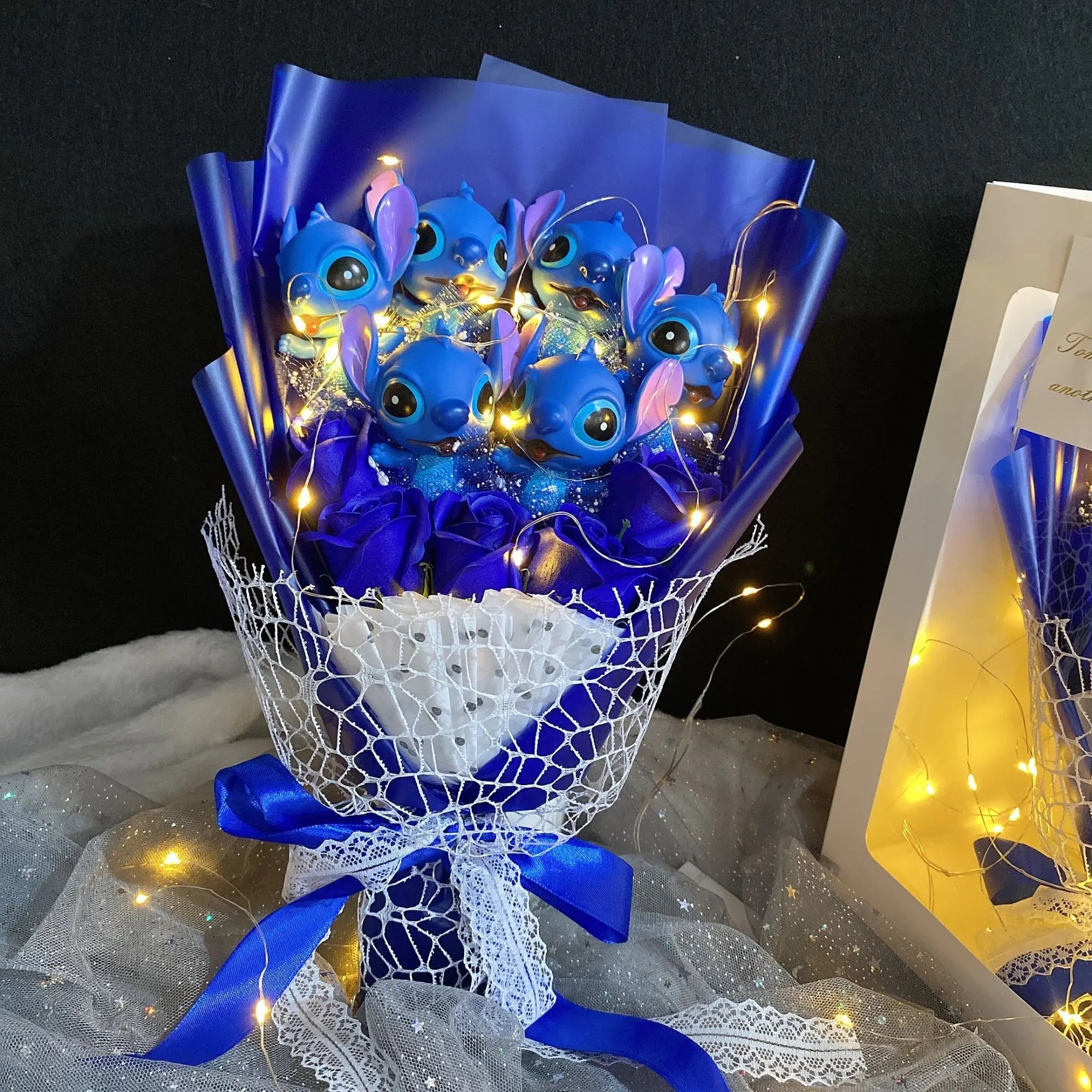 Sanrio Led Lights Plush Toy Bouquet Lilo & Stitch Indigo Bouquet Flowers - Tophatter Daily Deals