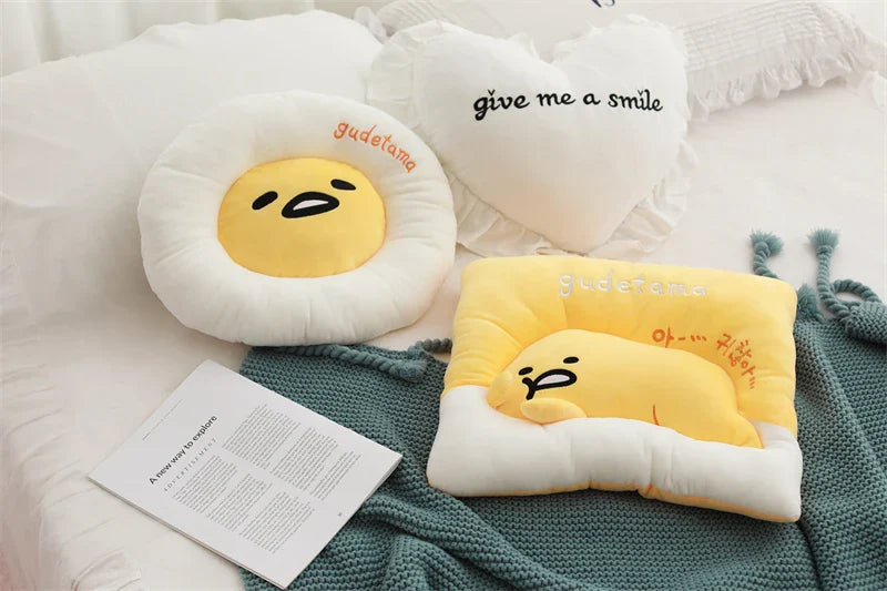 Sanrio Lazy Egg Gudetama Plush Pillow Cushion Chair Cover Food - Tophatter Daily Deals