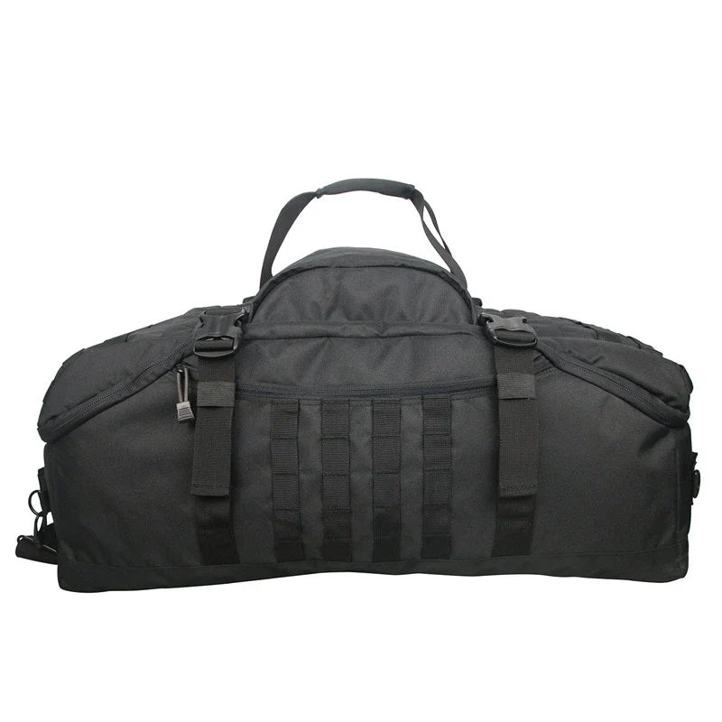 Tactical Molle Sport Travel Duffel Bag Black Duffel Bags - Tophatter Daily Deals