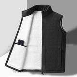 Warm Mens Fleece Vest - Sleeveless, Lamb Fleece, Winter - Tophatter Daily Deals