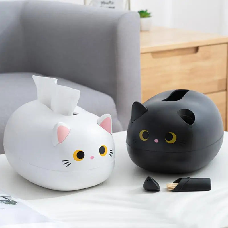 Kawaii Cat Tissue Box Animals - Tophatter Daily Deals